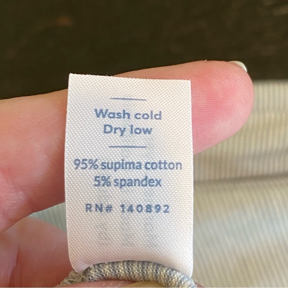 Marine Layer Women’s Dana Wrap Striped Wide Leg Jumpsuit S Casual Knit Travel - Picture 10 of 10